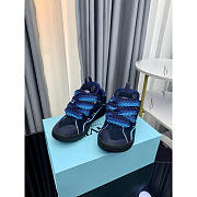 Lanvin Curb Patchwork Sneakers Blue - 3