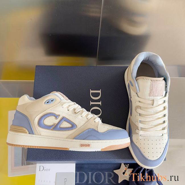 Dior B57 Mid-Top Sneaker Blue and Cream - 1