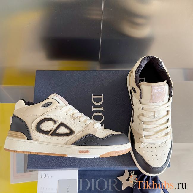 Dior B57 Mid-Top Sneaker Black and Cream - 1