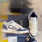 Dior B57 Mid-Top Sneaker Navy Blue and Cream - 1