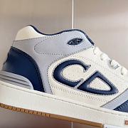 Dior B57 Mid-Top Sneaker Navy Blue and Cream - 4