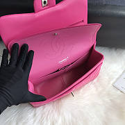 Chanel Bag Jumbo Double Flap Quilted Hot Pink Fuchsia Silver 30cm - 3