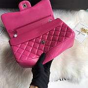 Chanel Bag Jumbo Double Flap Quilted Hot Pink Fuchsia Silver 30cm - 2