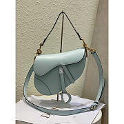 Dior Saddle Bag With Strap Placid Blue 25.5 x 20 x 6.5 cm - 1