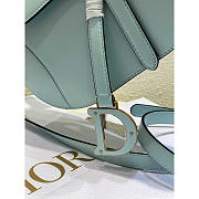 Dior Saddle Bag With Strap Placid Blue 25.5 x 20 x 6.5 cm - 6