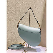 Dior Saddle Bag With Strap Placid Blue 25.5 x 20 x 6.5 cm - 3