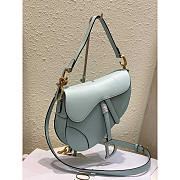 Dior Saddle Bag With Strap Placid Blue 25.5 x 20 x 6.5 cm - 2