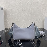 Prada Re-Edition 2005 Re-Nylon Bag Cornflower Blue 22x12x6cm - 4