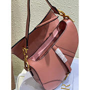 Dior Saddle Bag With Strap Pink 25.5 x 20 x 6.5 cm - 5