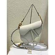 Dior Saddle Bag With Strap White 25.5 x 20 x 6.5 cm - 1