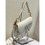 Dior Saddle Bag With Strap White 25.5 x 20 x 6.5 cm - 3