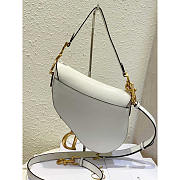 Dior Saddle Bag With Strap White 25.5 x 20 x 6.5 cm - 2