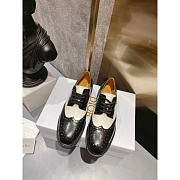 Dior Teddy-D Derby Shoe Black And White - 5