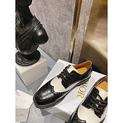 Dior Teddy-D Derby Shoe Black And White - 3