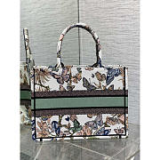 Dior Medium Book Tote White Multicolor Mexico Embroidery 36 x 27.5 x 16.5 cm - 5