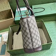 Gucci Ophidia GG Mini Tote Bag Brown 31x25x13cm - 6