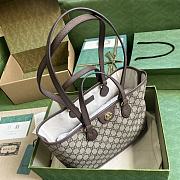 Gucci Ophidia GG Mini Tote Bag Brown 31x25x13cm - 3