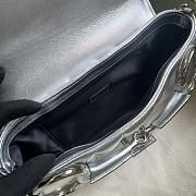 Gucci Horsebit Chain Medium Shoulder Bag Silver 38x15x16cm - 2