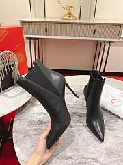 Christian Louboutin Women's Black Astribooty 85 Leather Ankle Boots - 3