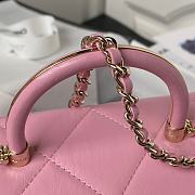 Chanel Small Box Bag Shiny Calfskin Gold Pink 13.5x19x8cm - 2