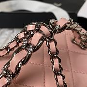 Chanel Vanity Case 23K Pink Lambskin 17x9.5x8cm - 3