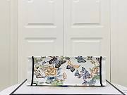 Dior Large Book Tote White Multicolor Mexico Embroidery 42cm - 4