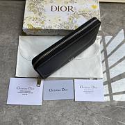 Dior Saddle Zipped Long Wallet Black 19.8 x 11 cm - 2