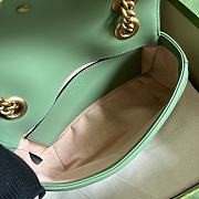 Gucci Mini Marmont Green Shoulder Bag 23x14x6cm - 6