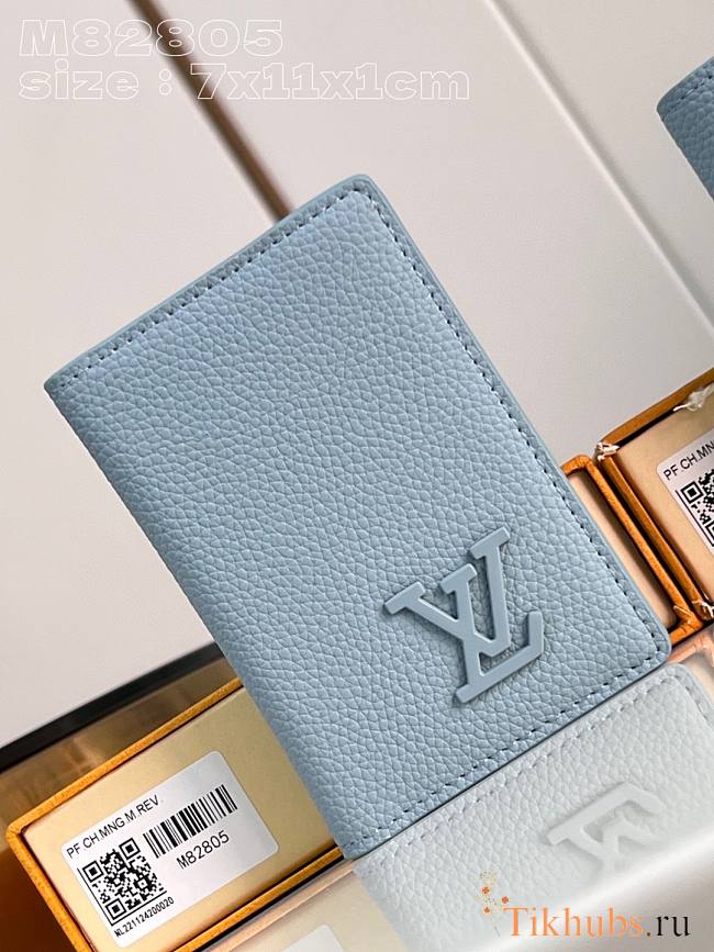 Louis Vuitton LV Pocket Organizer Cloud Blue 7.5 x 11.1 x 1 cm - 1