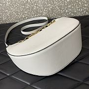 Valentino Garavani Guitar Rockstud Hobo Bag White 29x23x11cm - 5