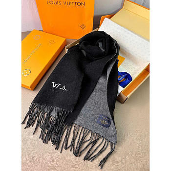 Louis Vuitton LV Cashmere Scarf Black/Gray