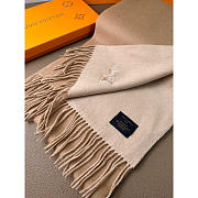 Louis Vuitton LV Cashmere Scarf Camel/Beige 30x180cm - 4