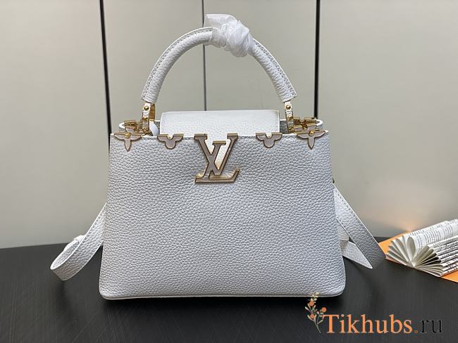 Louis Vuitton LV Capucines BB Flower Crown White 27x18x9cm - 1