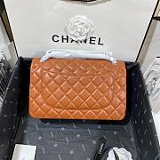 Chanel Jumbo Flap Bag Lambskin Caramel Silver 30cm - 4