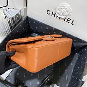 Chanel Jumbo Flap Bag Lambskin Caramel Silver 30cm - 3
