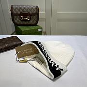 Burberry Logo Intarsia Cashmere Beanie White - 2