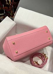 Dolce & Gabbana Medium Handbag In Dauphine Leather Pink 25x20x12cm - 6