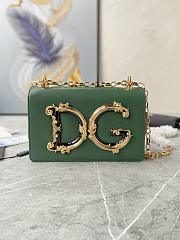 Dolce & Gabbana DG Girls Crossbody Green Bag 21x4x15cm - 1