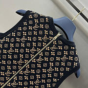 Louis Vuitton LV Monogram Jacquard Knit Dress Black and Brown - 2