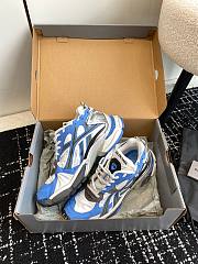 Balenciaga Runner Sneaker Blue, White and Grey Nylon - 3