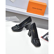 Louis Vuitton LV Black Shake Pump Heels Patent 8.5cm - 1