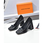 Louis Vuitton LV Black Shake Pump Heels Patent 8.5cm - 3