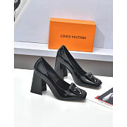 Louis Vuitton LV Black Shake Pump Heels Patent 8.5cm - 4