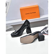 Louis Vuitton LV Black Shake Pump Heels Patent 8.5cm - 5