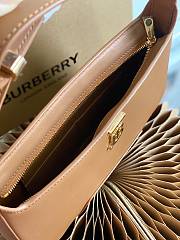 Burberry Leather TB Shoulder Bag Brown 28x5x14cm - 4