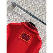 Louis Vuitton LV Ski Monogram Accent Cropped Pullover Red - 5