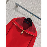 Louis Vuitton LV Ski Monogram Accent Cropped Pullover Red - 3