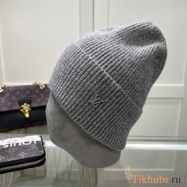 Louis Vuitton LV Cashmere Ahead Beanie Grey - 1