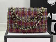 Chanel Medium Flap Bag Tweed Fabric 25cm - 4