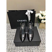 Chanel Slingbacks Patent Calfskin Black 6.5cm - 2